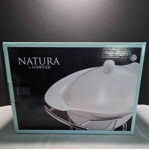 Natura porcelain bakers dish with warmer stand